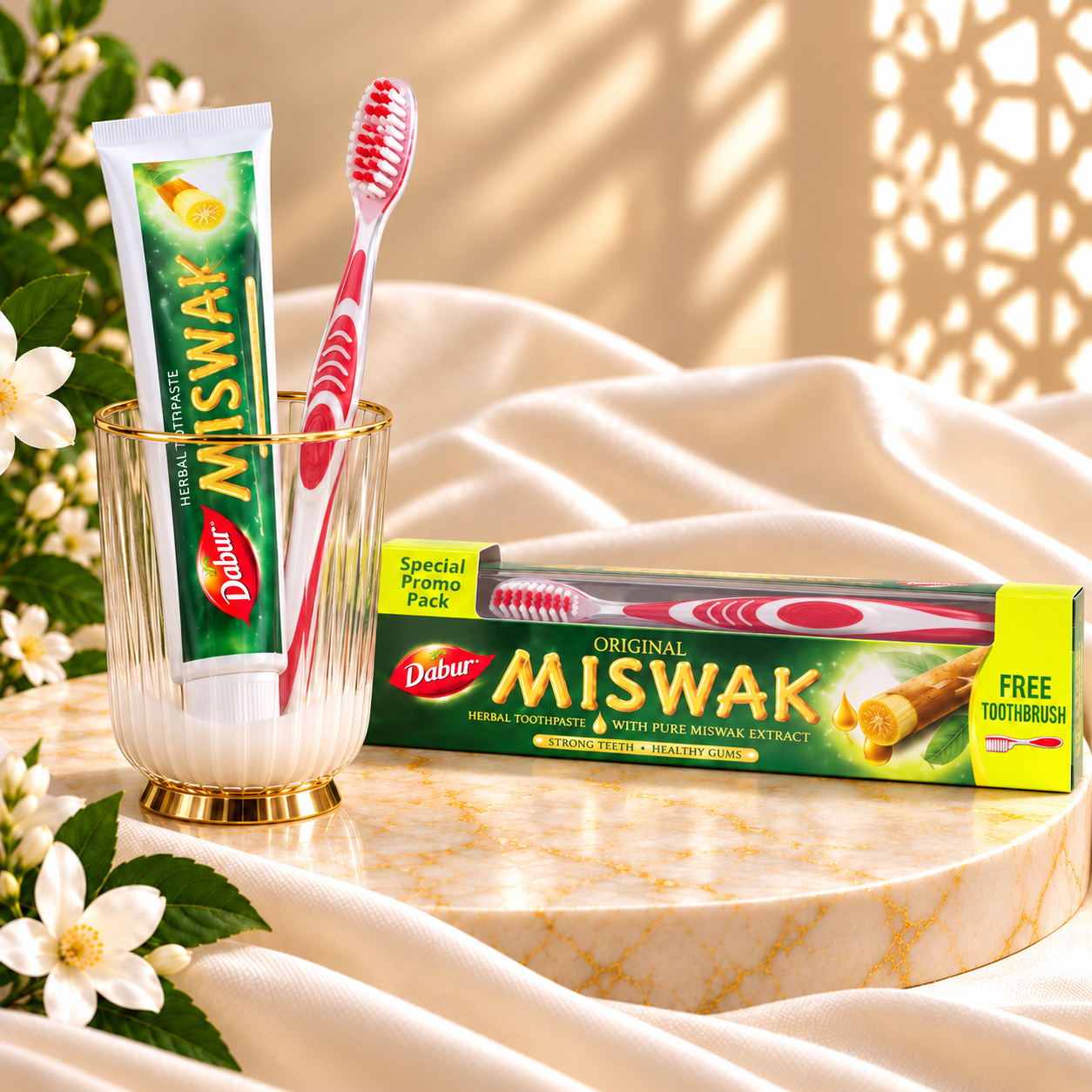 Dabur Miswak — зубная паста и щётка
